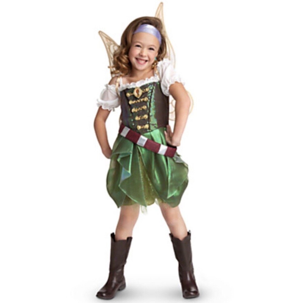 Disney Store Zarina Tinker Bell and the Pirate Fairy Costume Size 5/6 Years Old